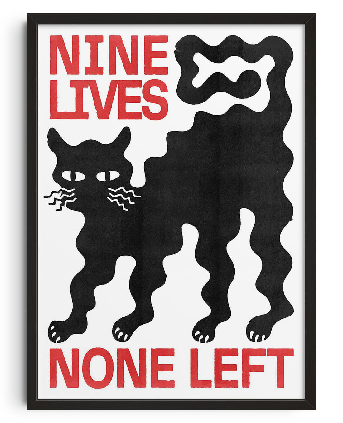 11.7x16.5" (A3) Nine Lives - UNFRAMED contemporary wall art print by Alexander Khabbazi - sold by DROOL