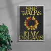 She Walks In My Dreams contemporary wall art print by RIM Atelier - sold by DROOL