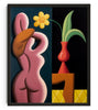 Nude And A Vase contemporary wall art print by Juan de la Rica - sold by DROOL