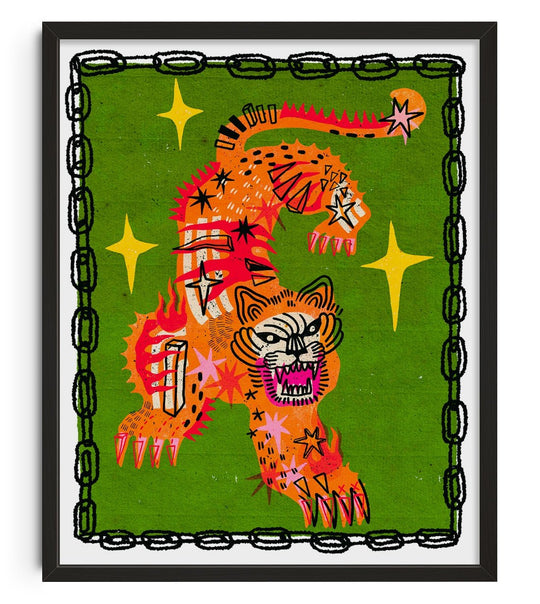 Tiger In Green