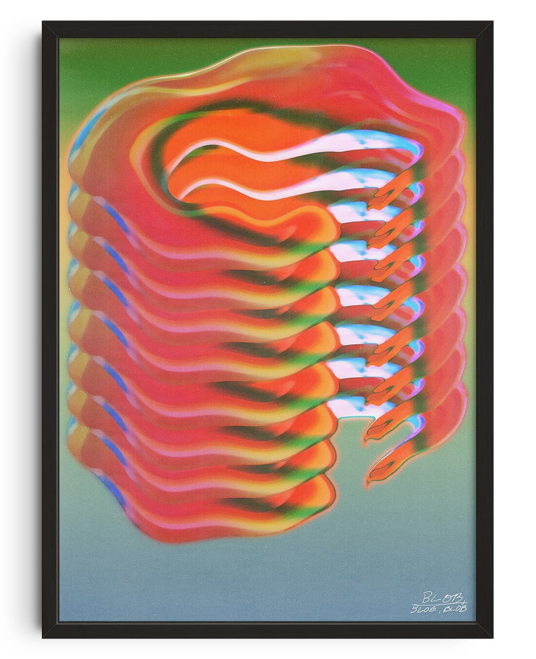 Blob blob blob. contemporary wall art print by Jorge Santos - sold by DROOL