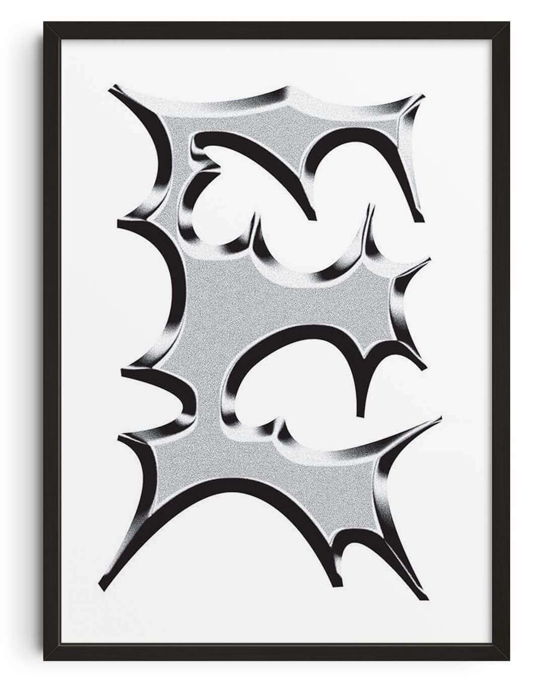 E by Pavel Ripley contemporary wall art print from DROOL