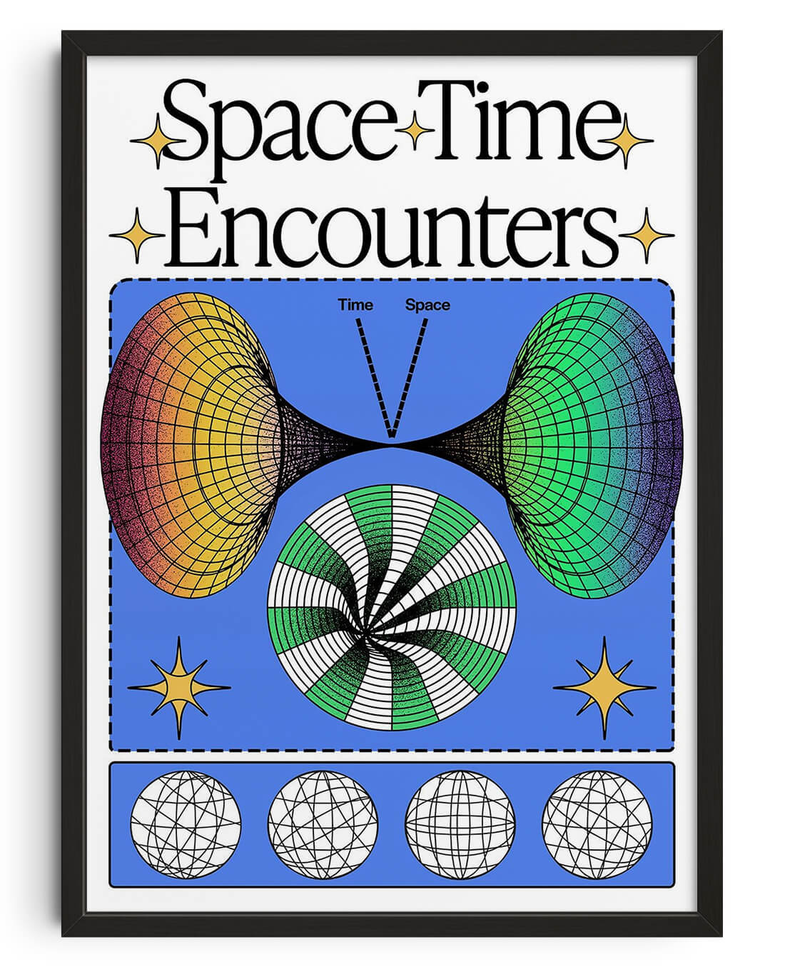 Space Time Encounters by Ricardo Schultz Ferraro contemporary wall art print from DROOL