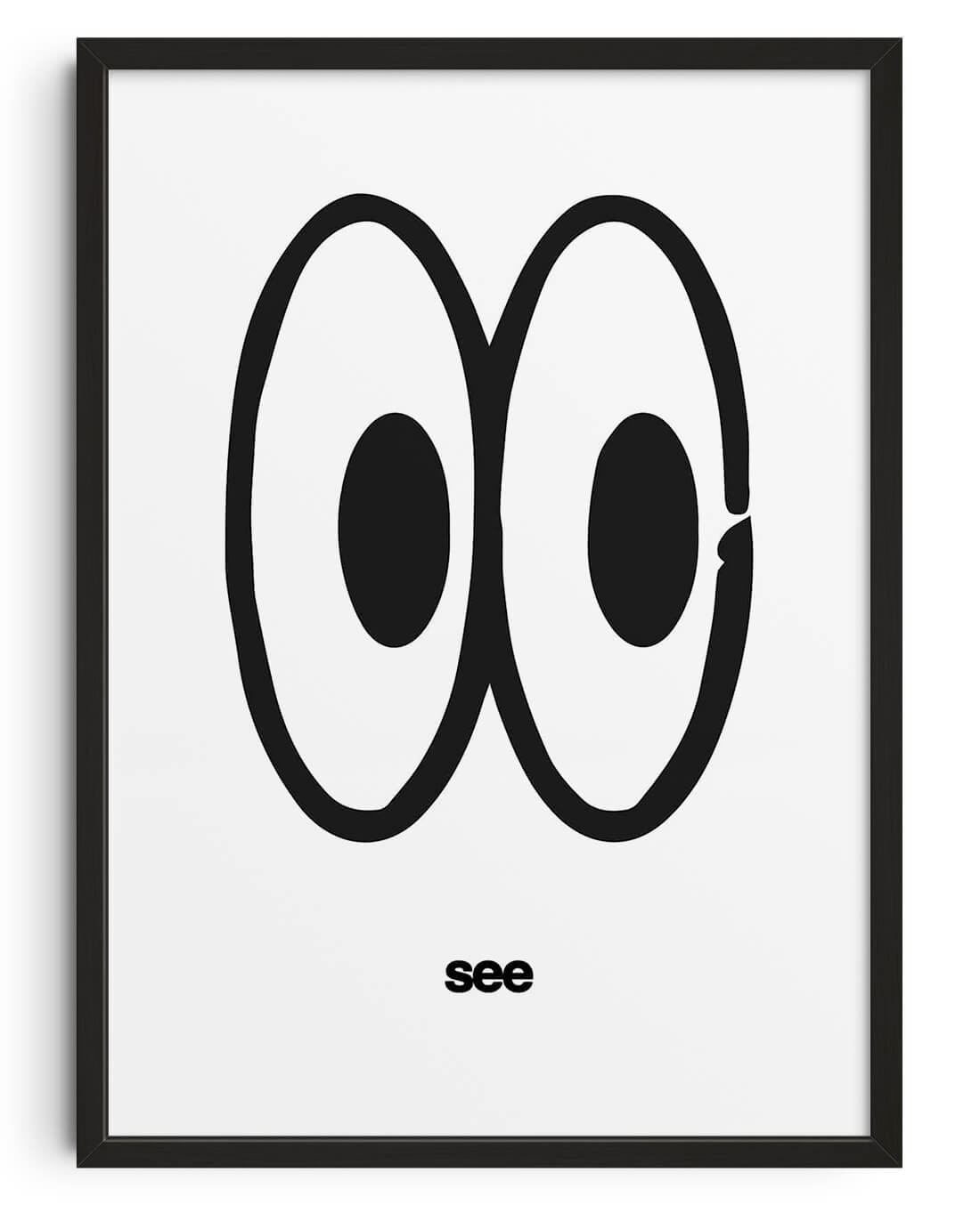 See by Adam Foster contemporary wall art print from DROOL