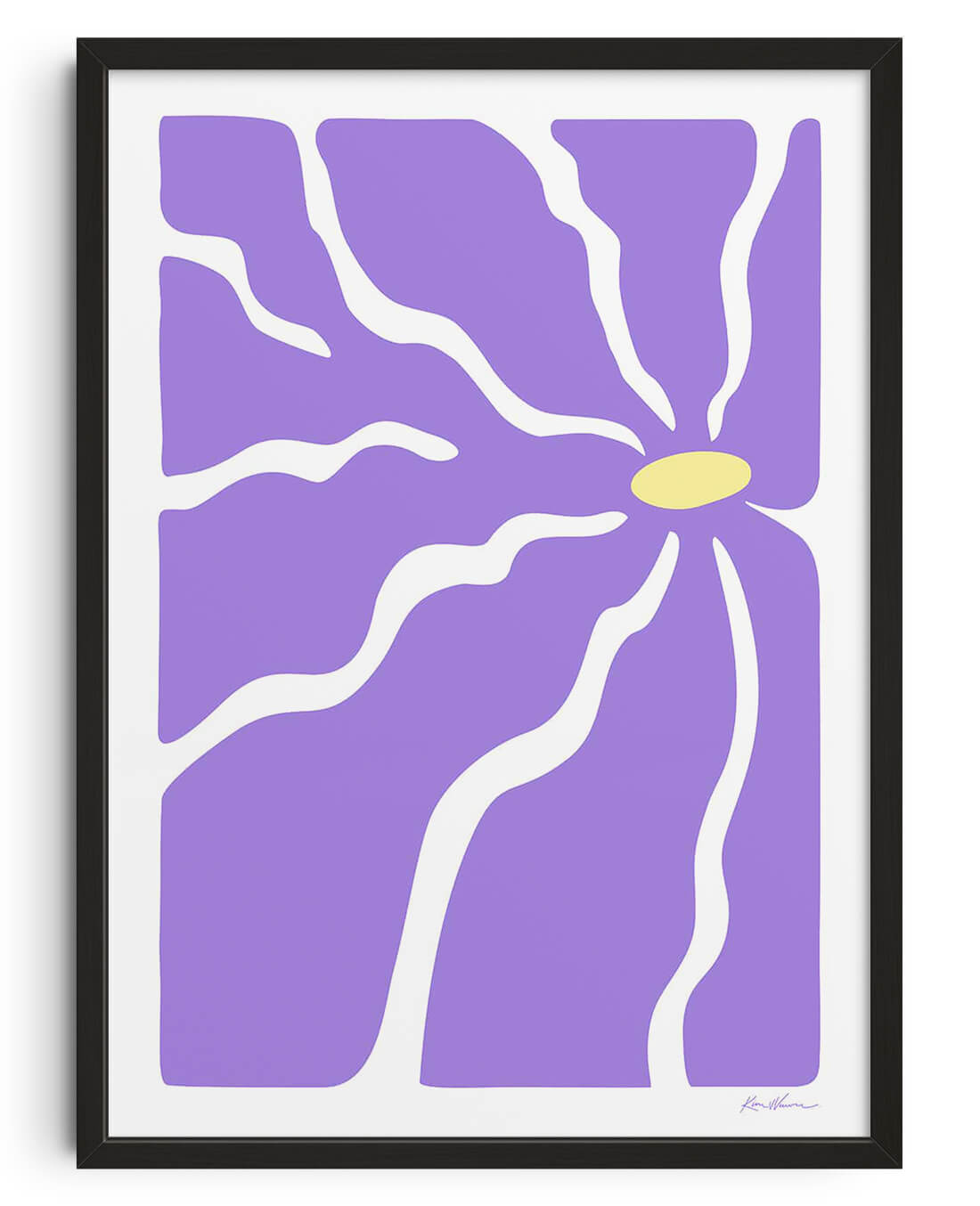 11.7x16.5" (A3) Violet Thirst contemporary wall art print by Kim Van Vuuren - sold by DROOL