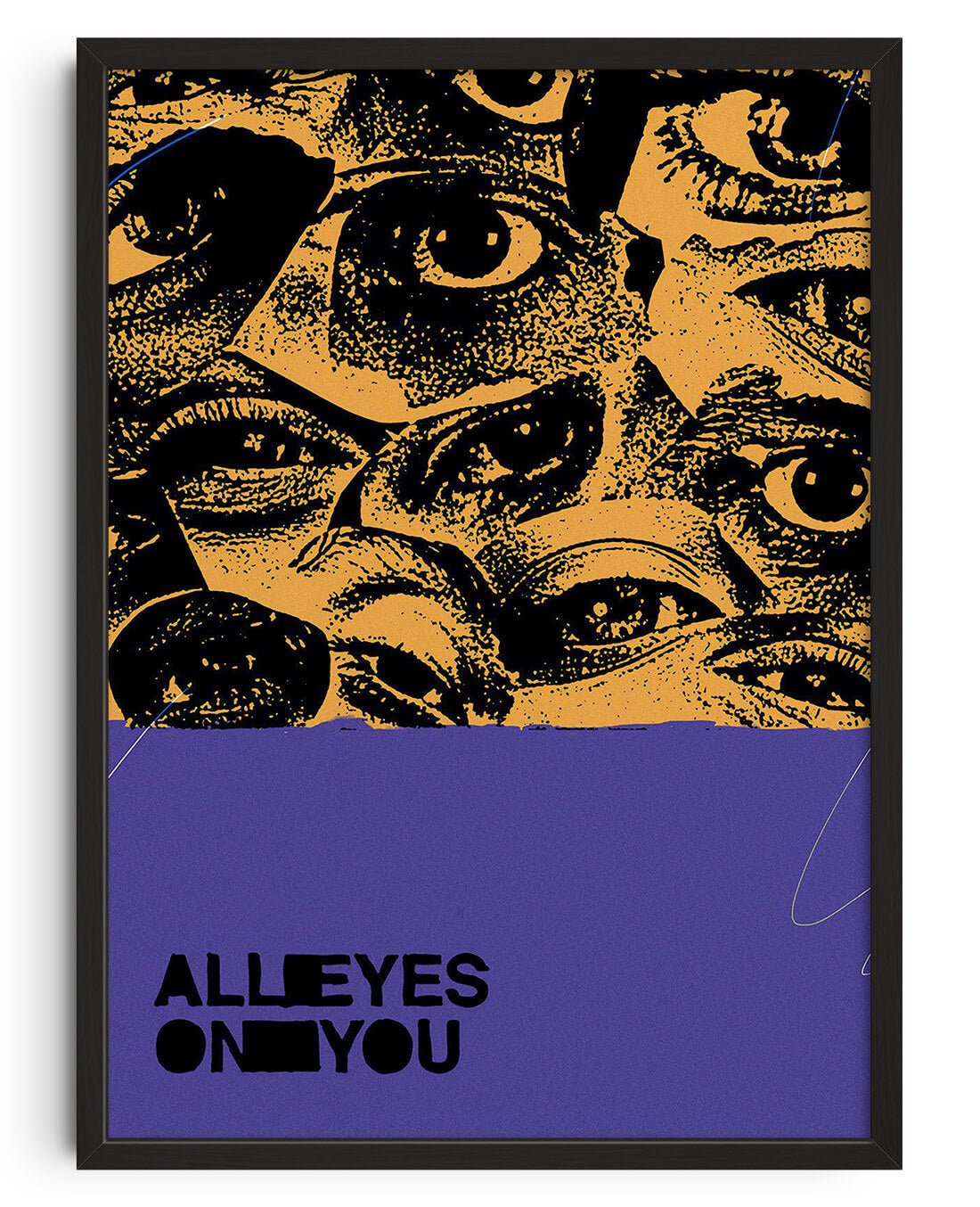 All eyes on you. by Jorge Santos contemporary wall art print from DROOL