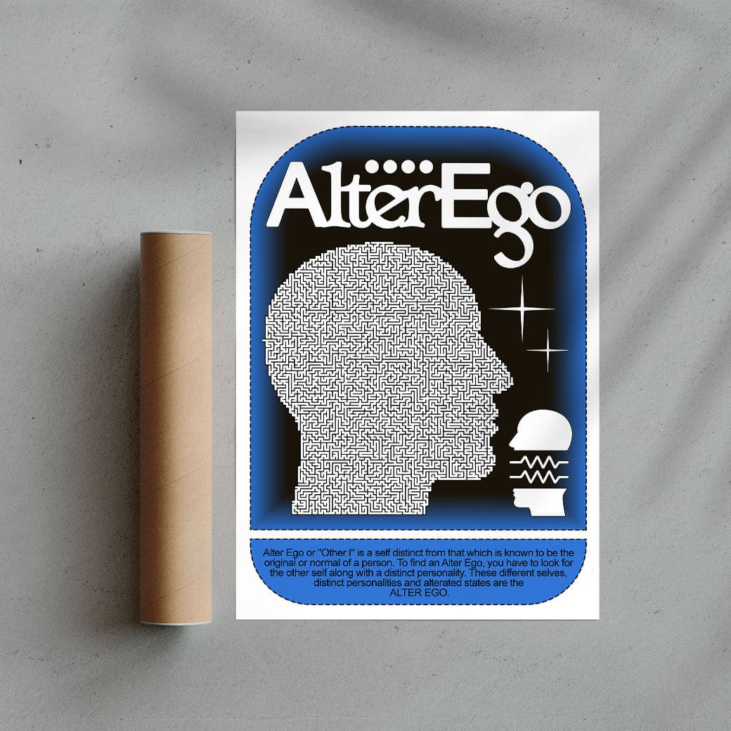 Alter Ego contemporary wall art print by Ricardo Schultz Ferraro - sold by DROOL