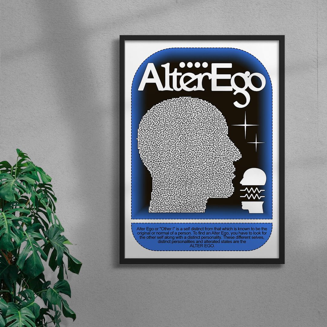 Alter Ego contemporary wall art print by Ricardo Schultz Ferraro - sold by DROOL