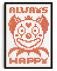 Always Happy contemporary wall art print by Eric Schwarz - sold by DROOL