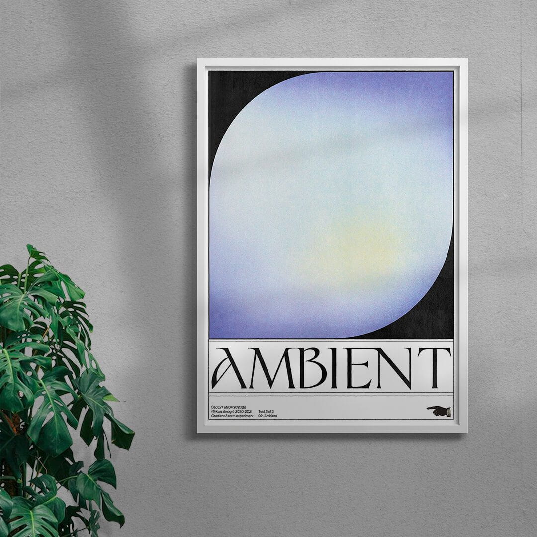 Ambient contemporary wall art print by Alexander Khabbazi - sold by DROOL