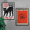 Astral Lives Set contemporary wall art print by DROOL - sold by DROOL