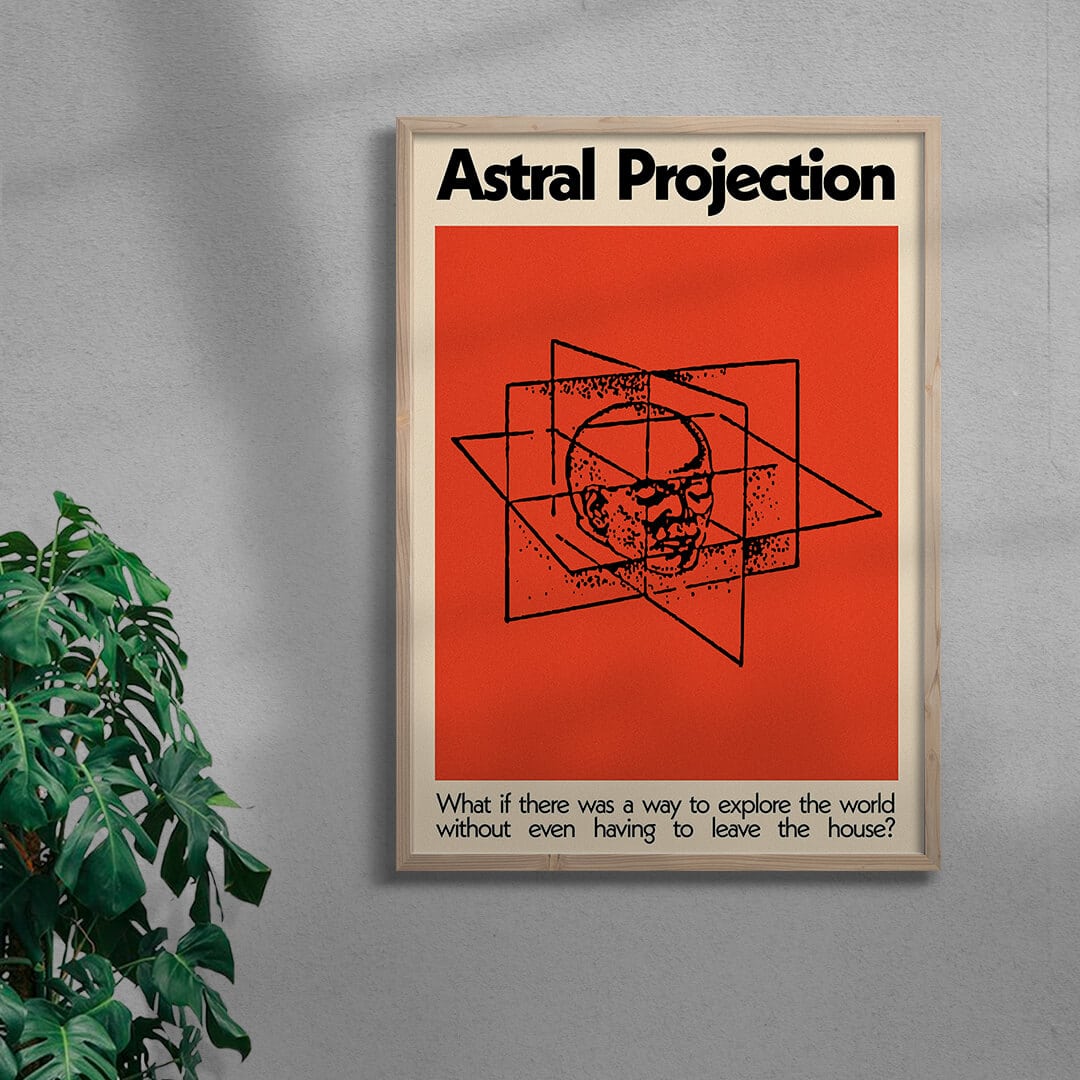 11.7x16.5" (A3) / Unframed Astral Projection - UNFRAMED contemporary wall art print by George Kempster - sold by DROOL
