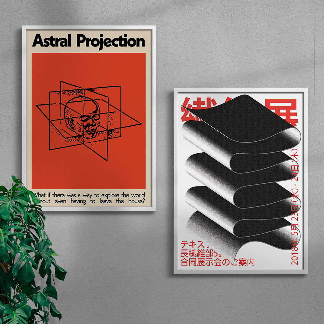 Astral Japan Set contemporary wall art print by DROOL - sold by DROOL