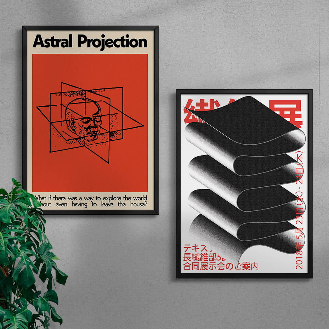 Astral Japan Set contemporary wall art print by DROOL - sold by DROOL