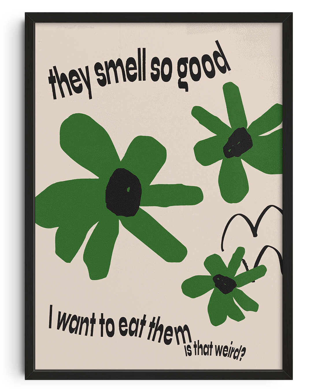They smell so good by Lou Wang contemporary wall art print from DROOL