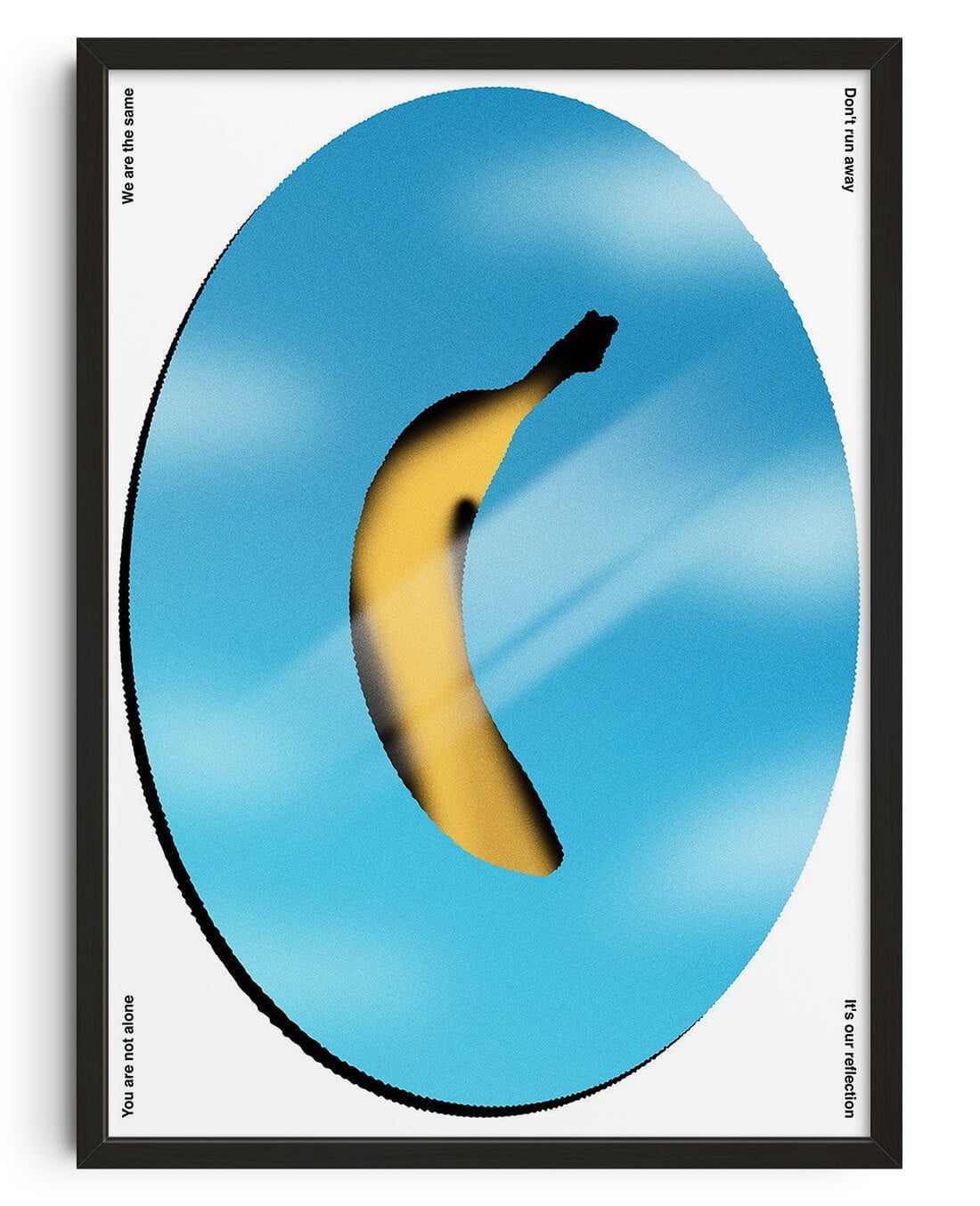 Banana contemporary wall art print by Jorge Santos - sold by DROOL