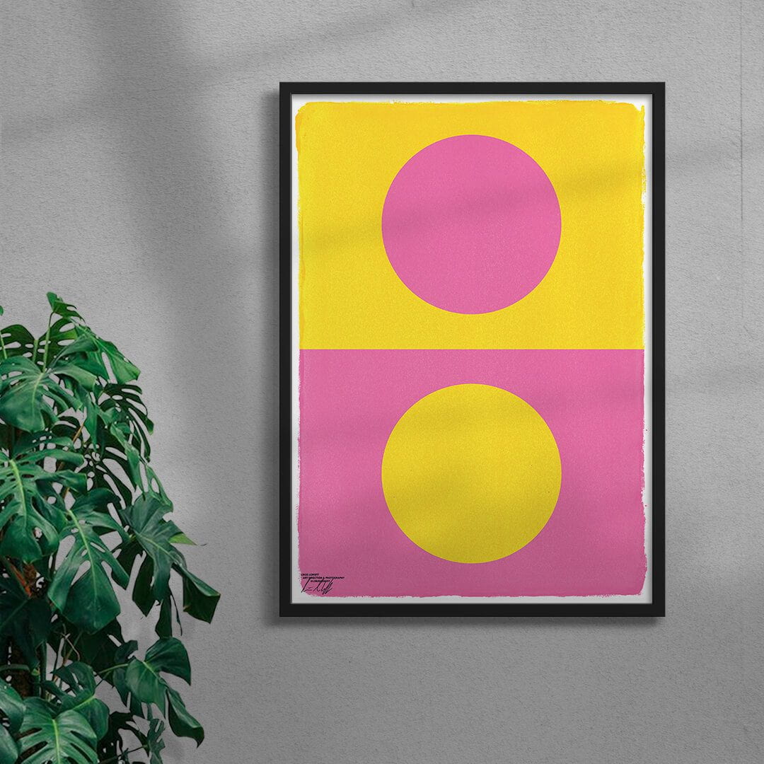 Balance contemporary wall art print by Linus Lohoff - sold by DROOL