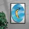 Banana contemporary wall art print by Jorge Santos - sold by DROOL