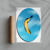 Banana contemporary wall art print by Jorge Santos - sold by DROOL