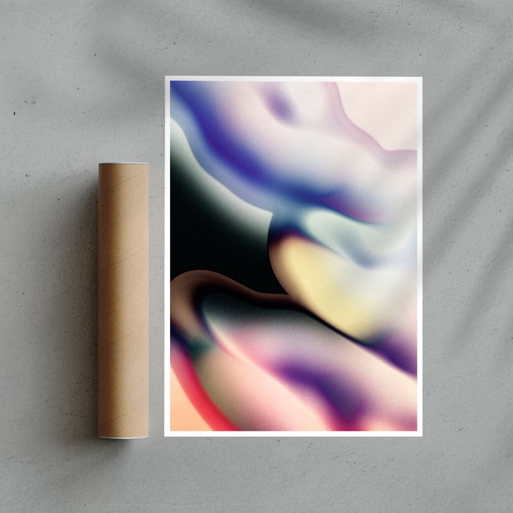 Blob contemporary wall art print by Henry M. - sold by DROOL