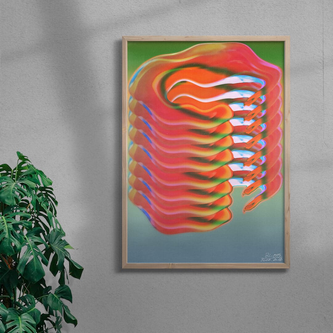 Blob blob blob. contemporary wall art print by Jorge Santos - sold by DROOL