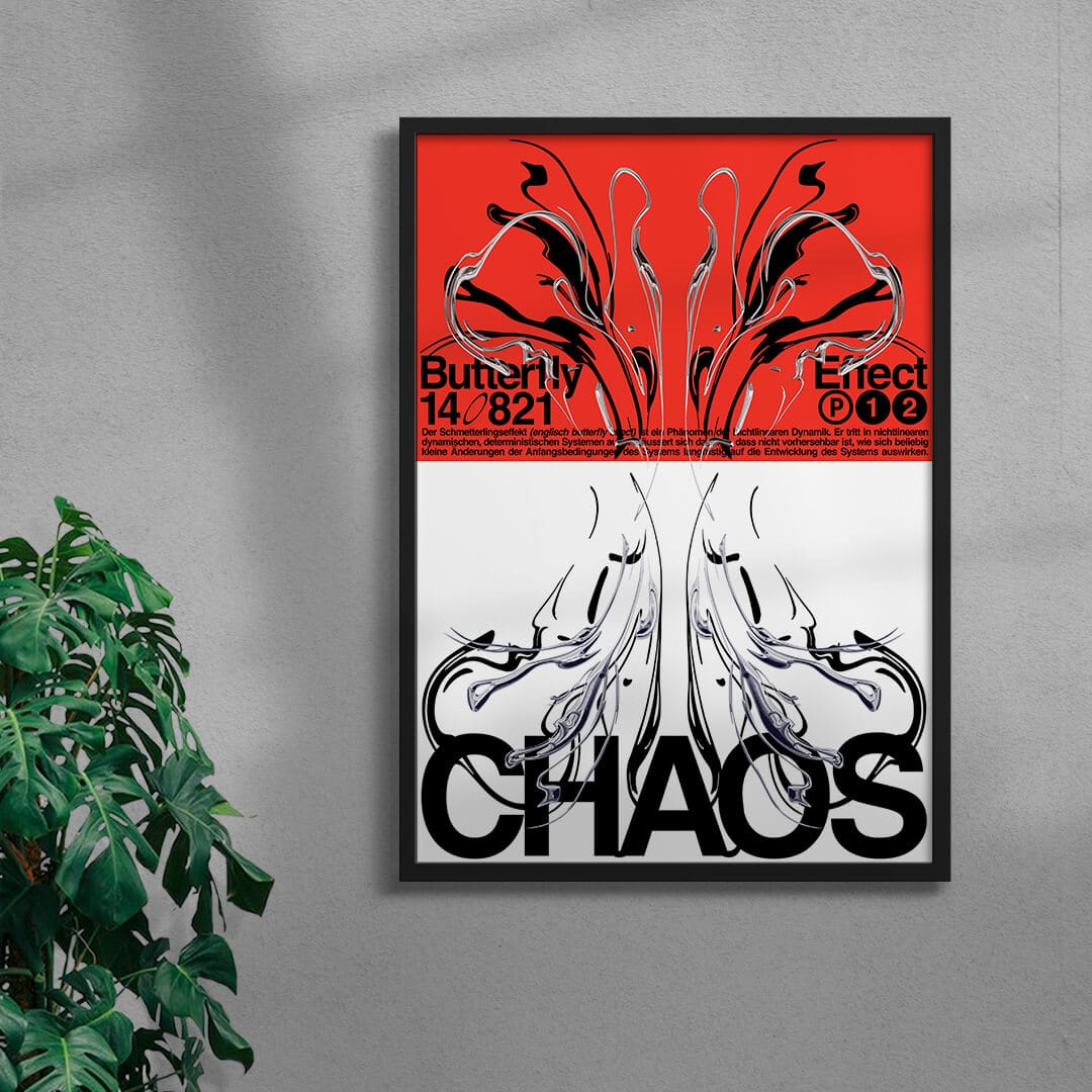 CHAOS contemporary wall art print by Alessio Borando - sold by DROOL