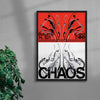 CHAOS contemporary wall art print by Alessio Borando - sold by DROOL