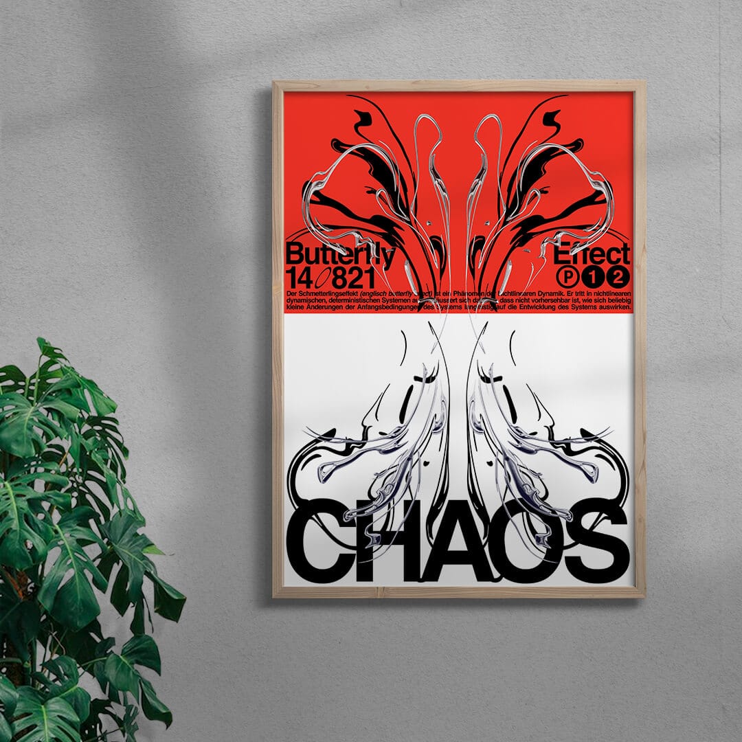 CHAOS contemporary wall art print by Alessio Borando - sold by DROOL