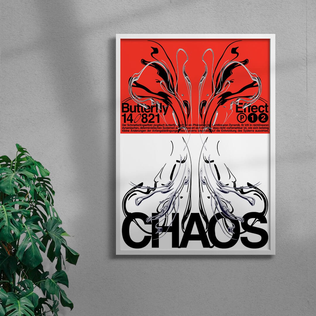 CHAOS contemporary wall art print by Alessio Borando - sold by DROOL