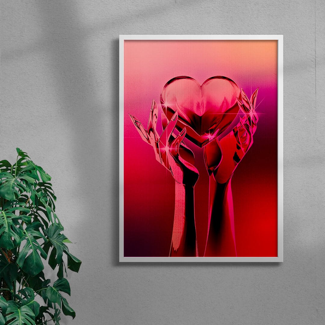 Chrome Heart contemporary wall art print by Paulina Almira - sold by DROOL