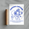 Cinema Lovers contemporary wall art print by Carilla Karahan - sold by DROOL