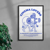 Cinema Lovers contemporary wall art print by Carilla Karahan - sold by DROOL