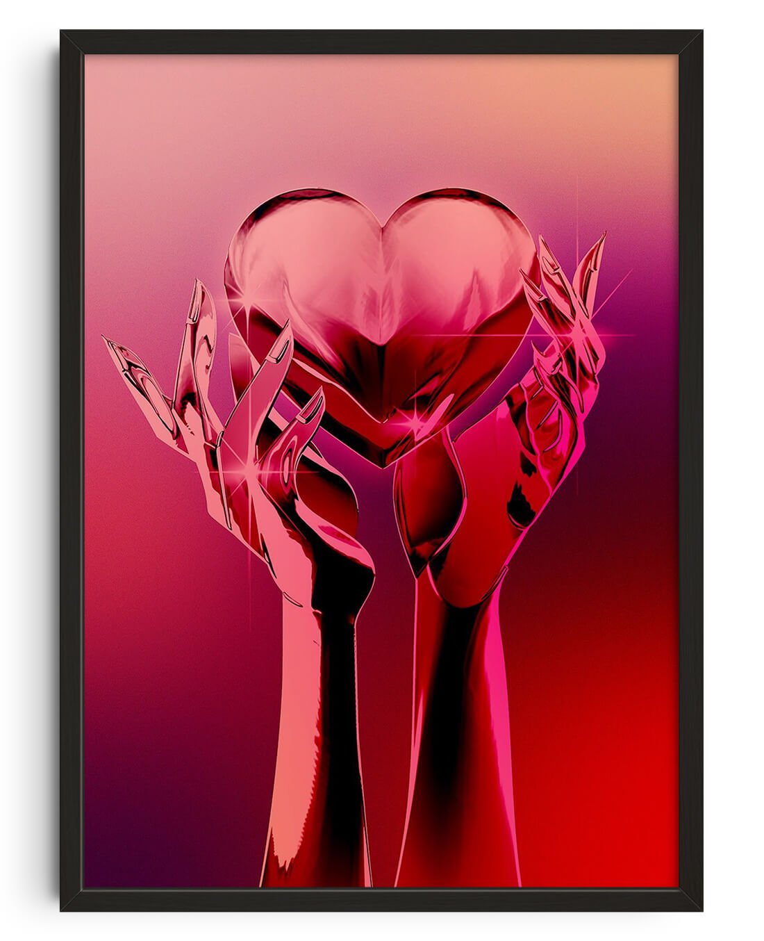 Chrome Heart by Paulina Almira contemporary wall art print from DROOL
