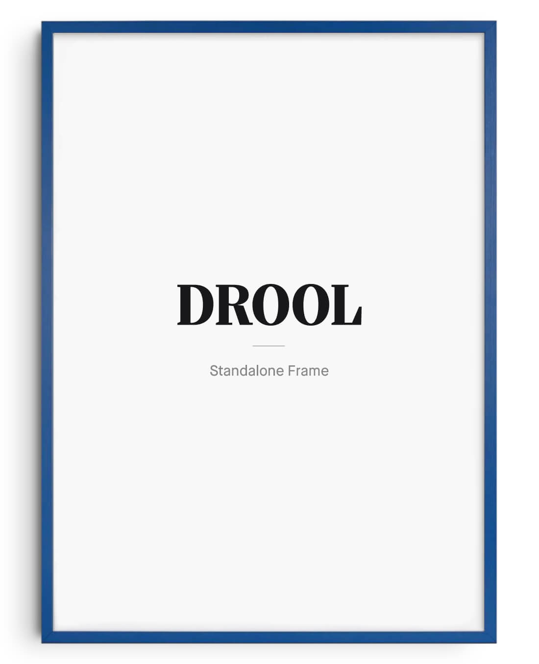 Wooden Frame - Blue contemporary wall art print by DROOL - sold by DROOL
