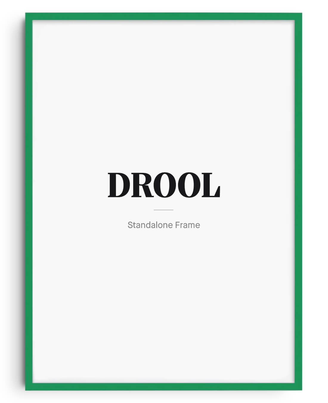 Wooden Frame - Green contemporary wall art print by DROOL - sold by DROOL