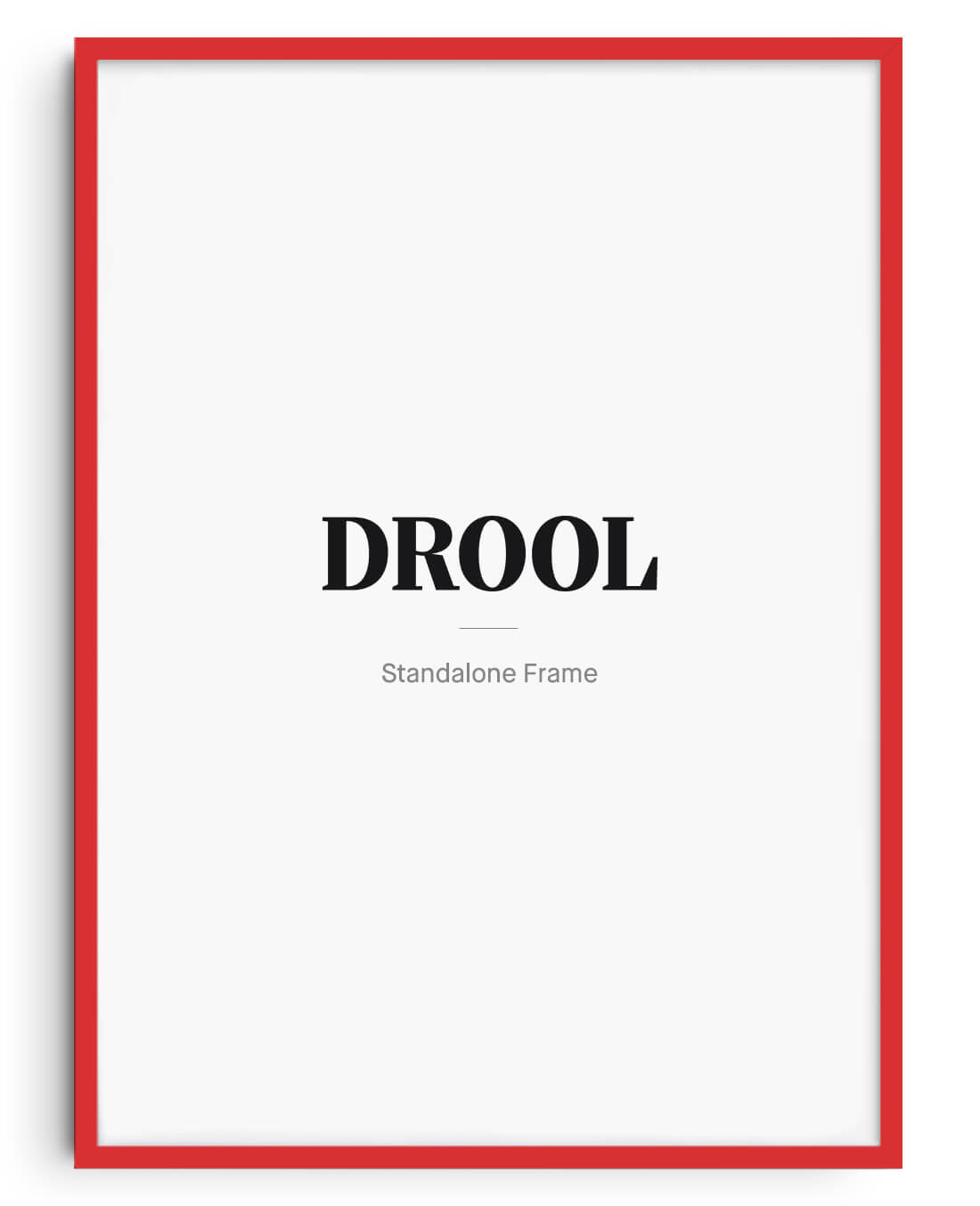 Wooden Frame - Red contemporary wall art print by DROOL - sold by DROOL