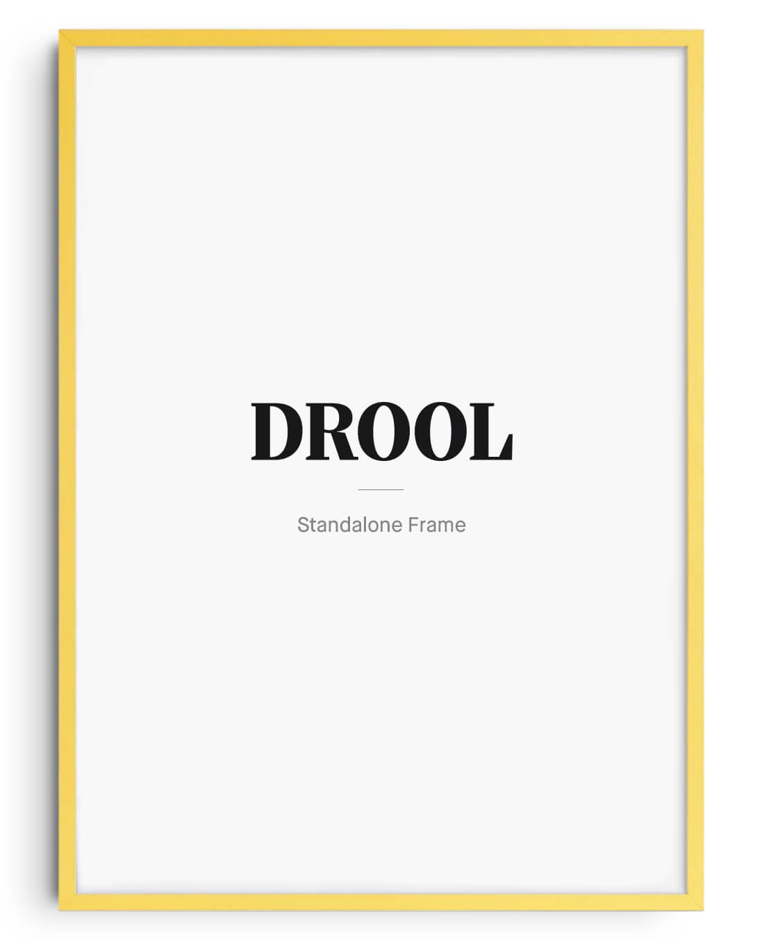 Wooden Frame - Yellow contemporary wall art print by DROOL - sold by DROOL