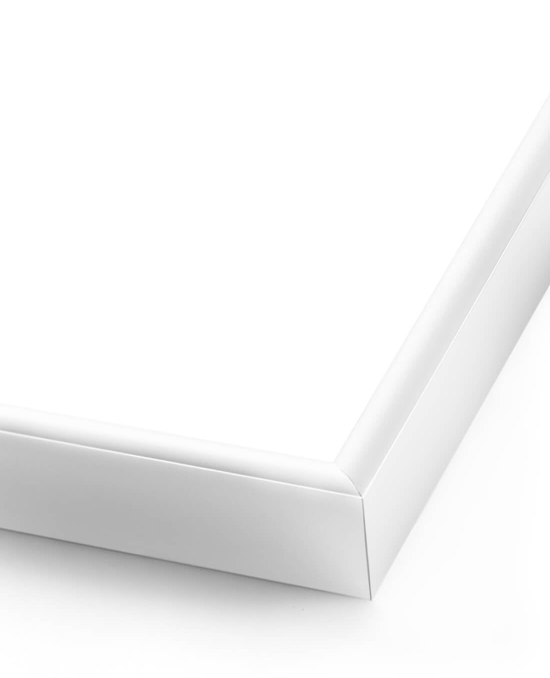 Aluminium Frame - Gloss White contemporary wall art print by DROOL - sold by DROOL