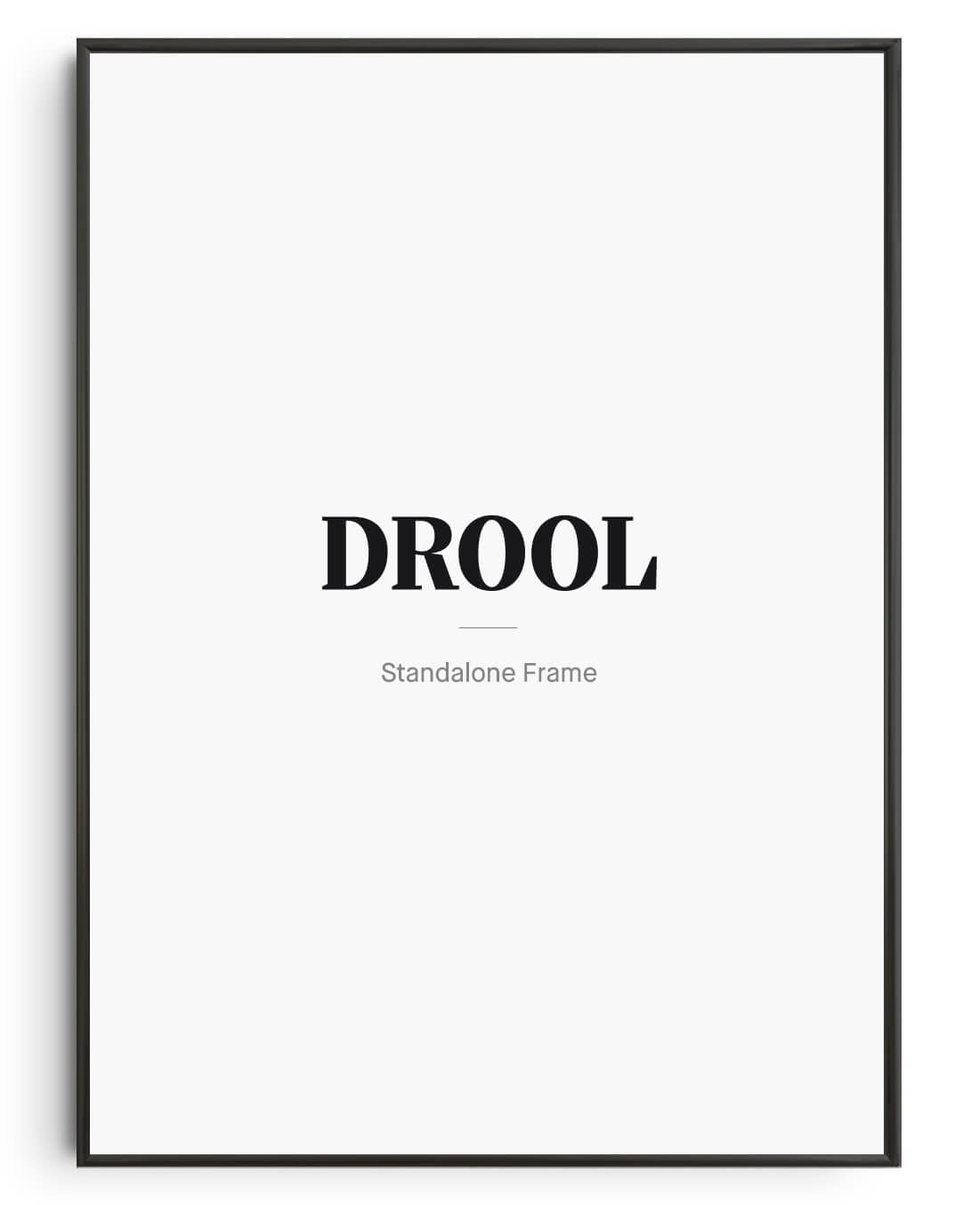 Aluminium Frame - Matte Black contemporary wall art print by DROOL - sold by DROOL