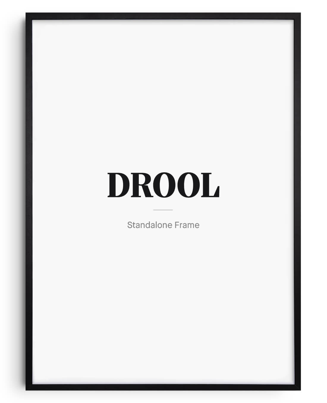 Wooden Frame - Black contemporary wall art print by DROOL - sold by DROOL