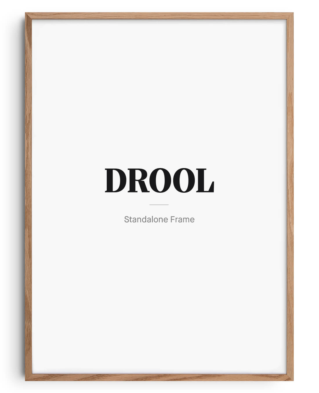 Wooden Frame - Oak contemporary wall art print by DROOL - sold by DROOL