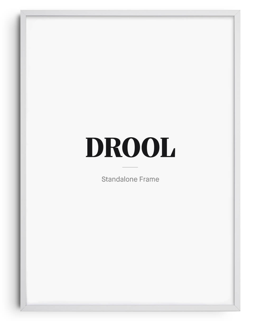 Wooden Frame - White contemporary wall art print by DROOL - sold by DROOL