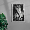 Darker than I should be contemporary wall art print by Roman Post. - sold by DROOL