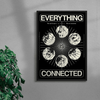Everything Connected contemporary wall art print by John Schulisch - sold by DROOL