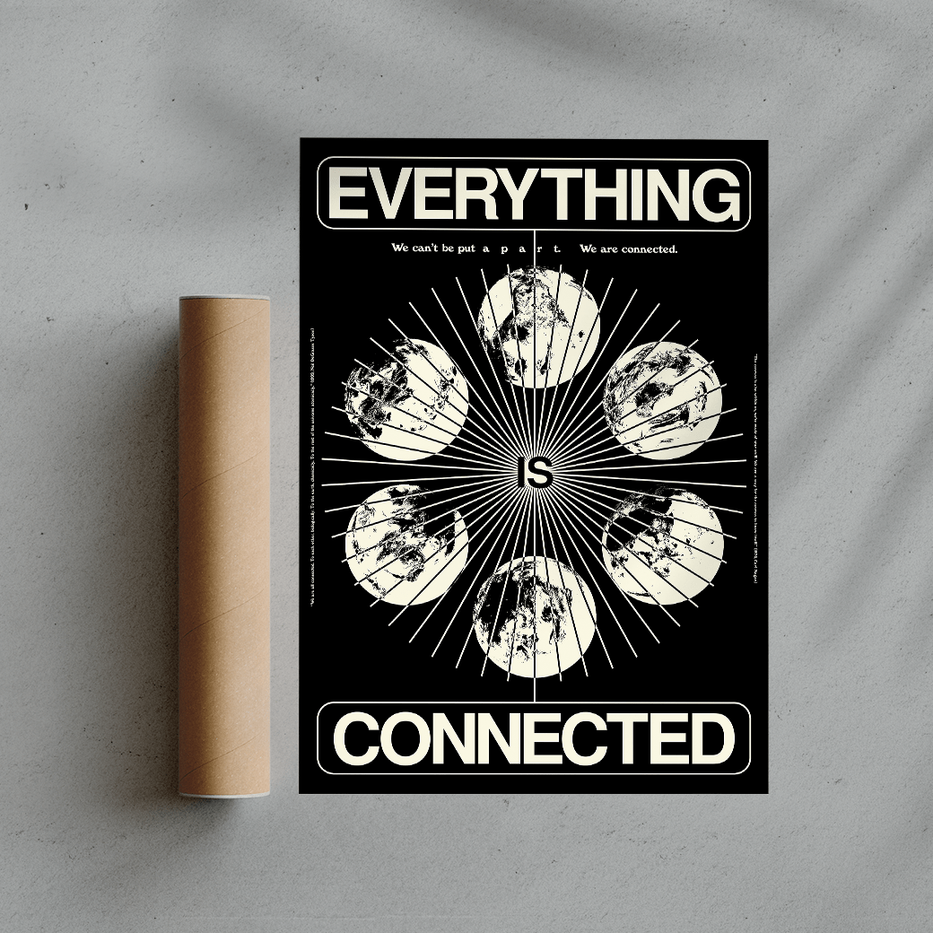 Everything Connected contemporary wall art print by John Schulisch - sold by DROOL