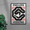 Endless Hissing contemporary wall art print by Alexander Khabbazi - sold by DROOL