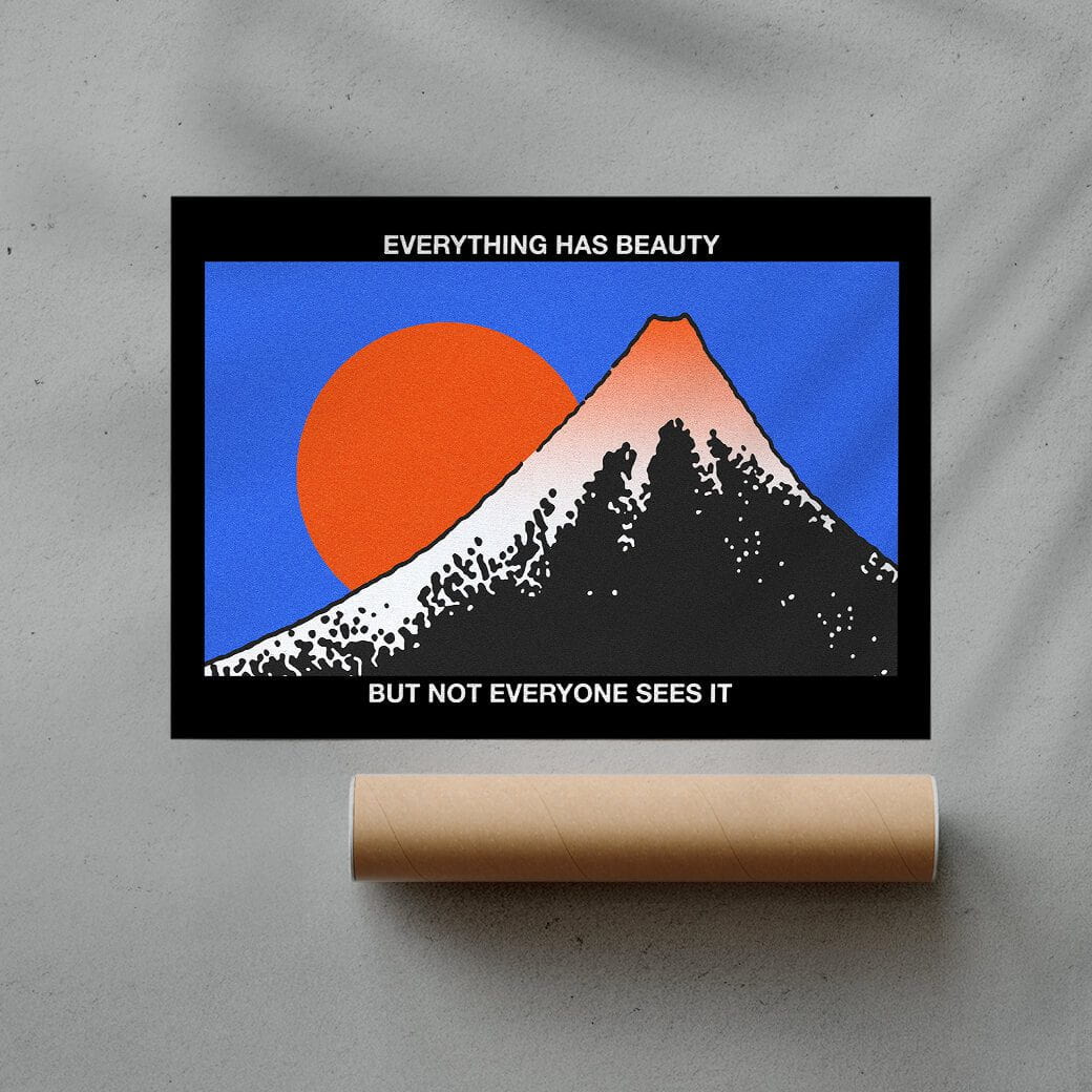 Everything has beauty contemporary wall art print by Othman Zougam - sold by DROOL