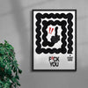 F U contemporary wall art print by Alexander Khabbazi - sold by DROOL