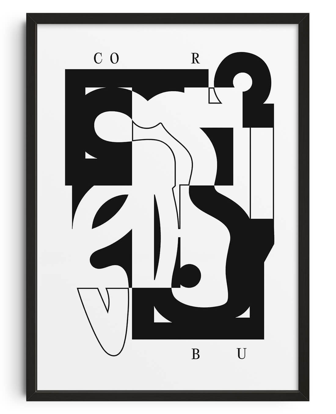 CORBU contemporary wall art print by Przemek Bizoń - sold by DROOL