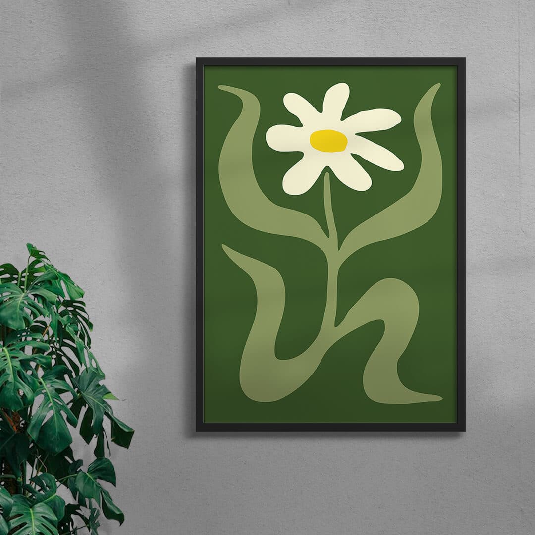 Flower 2 contemporary wall art print by Max Blackmore - sold by DROOL